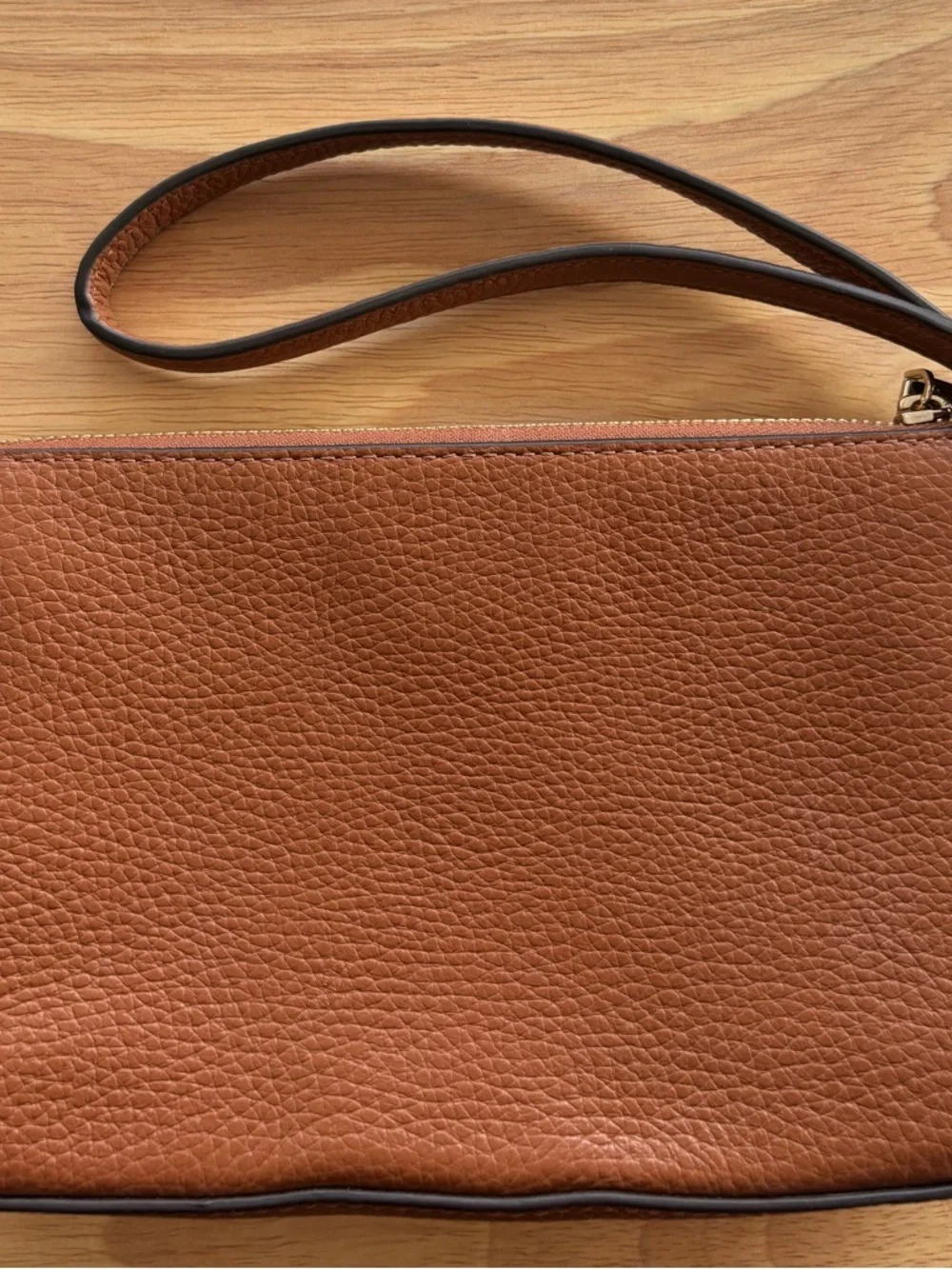 Kate Spade Leila Pebbled Leather Convertible Leather Wristlet Gingerbread - Picture 4 of 8